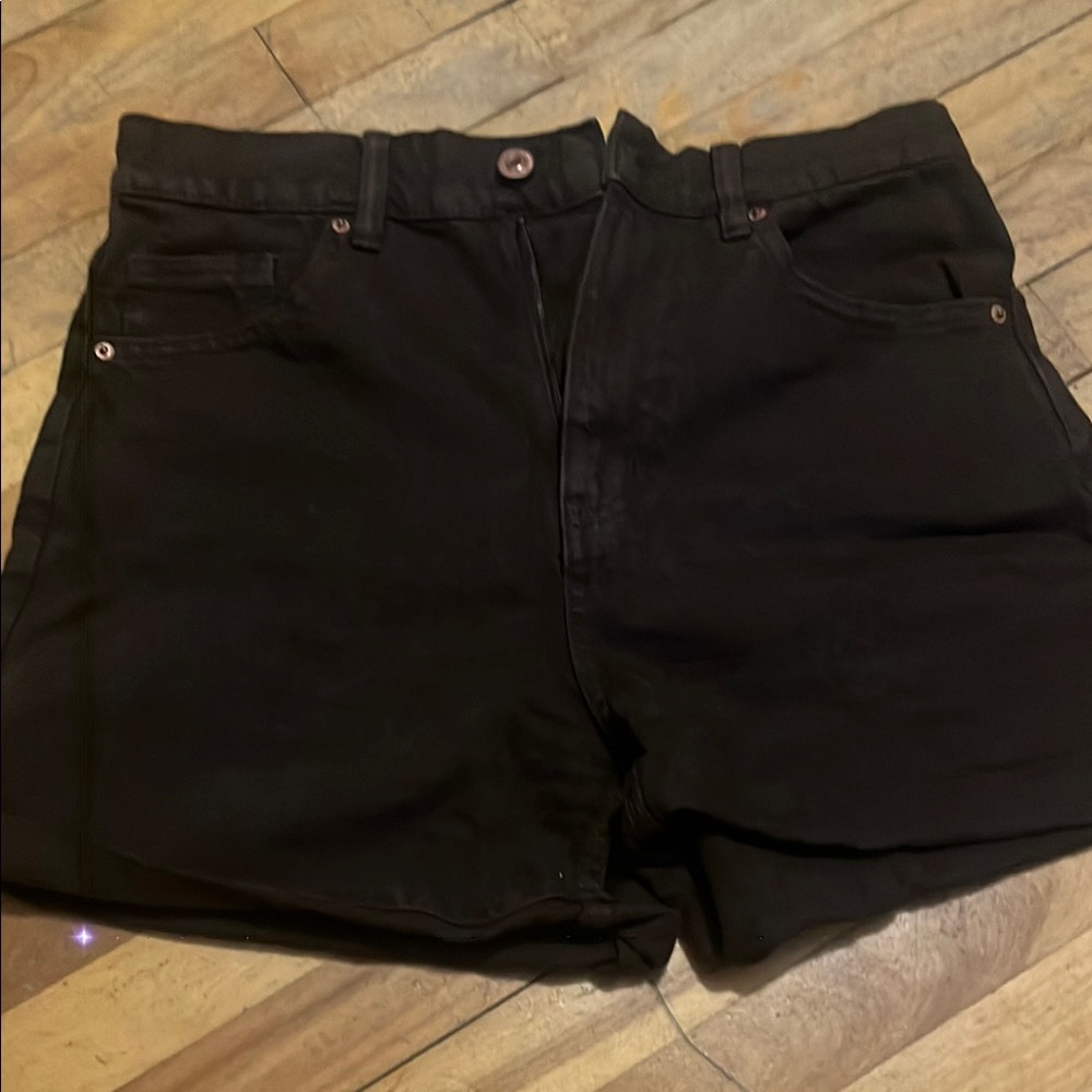 Ardene Black Jean Shorts High-Waisted Classic